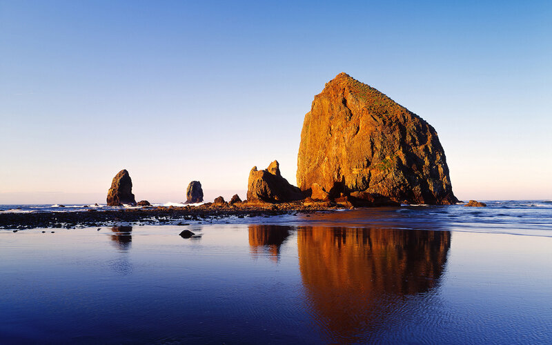 Haystack Rock at Low Tide