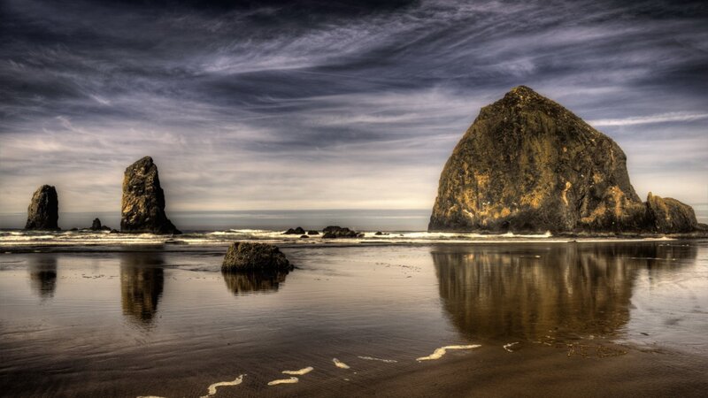 Haystack Rock Formation — Gray