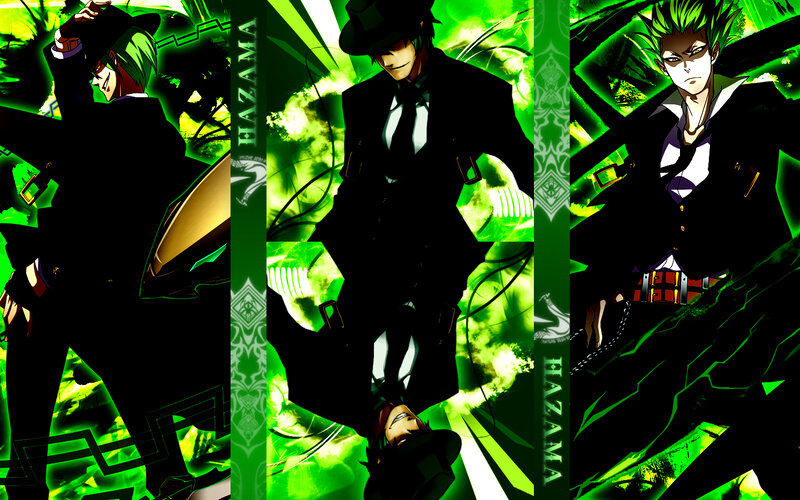 Hazama character collage