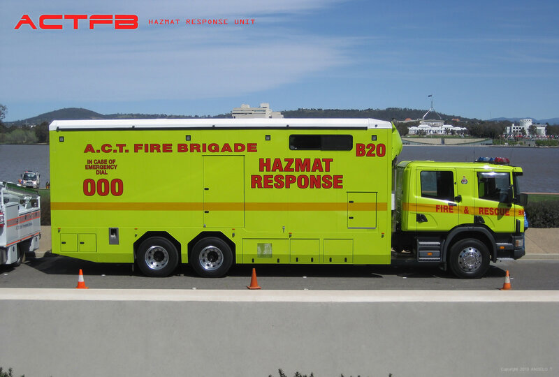 Hazmat Response Truck — Yellow