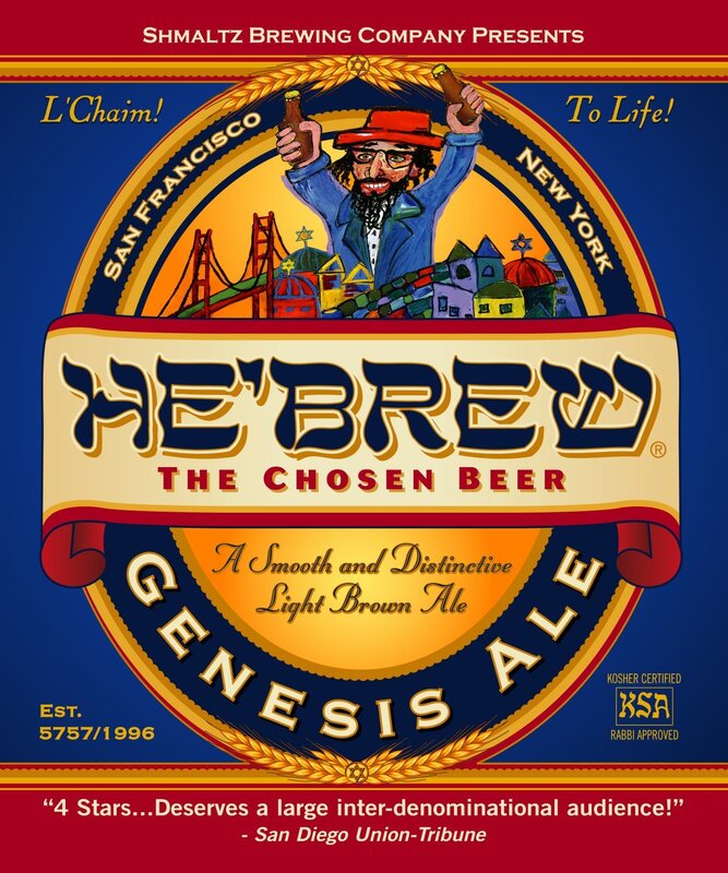 He'Brew beer label