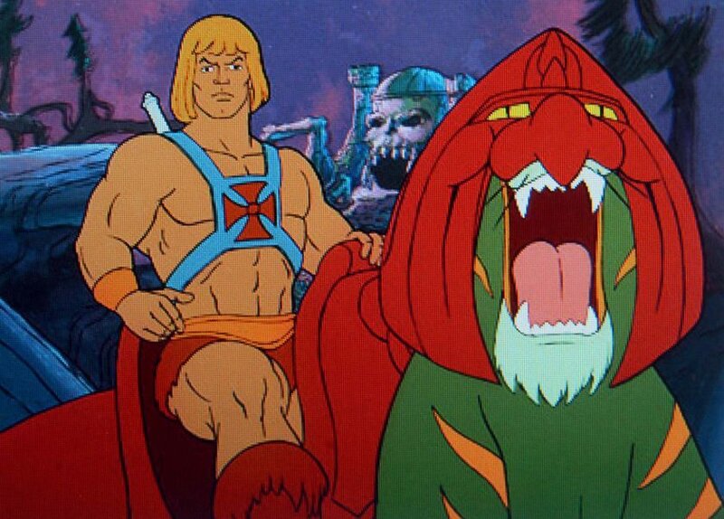 He-Man and Beast Man confrontation