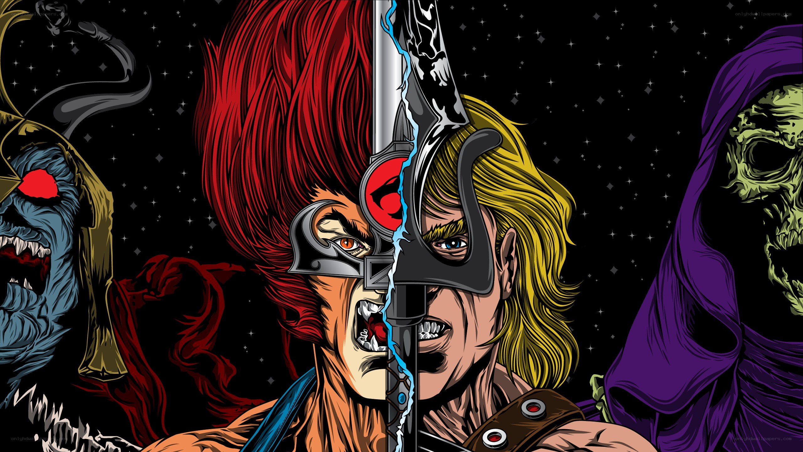 He-Man and Skeletor battle
