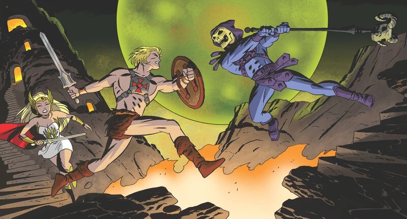 He-Man and Skeletor Fighting
