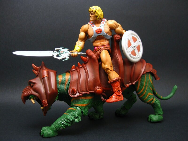He-Man on Battle Cat — Green, Dramatic