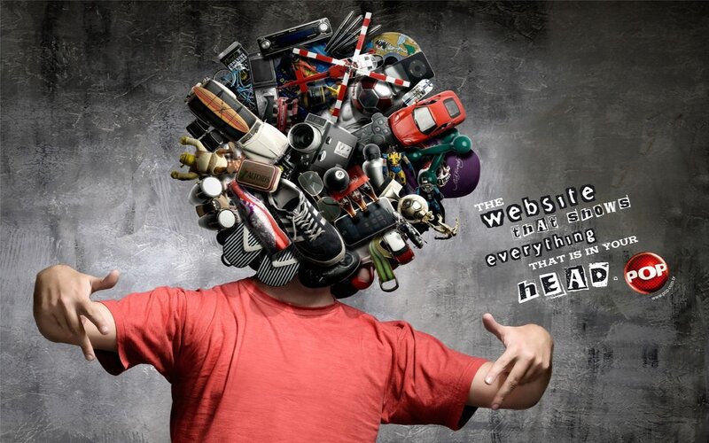 head full of gadgets