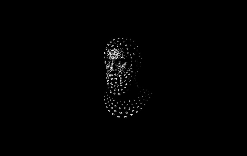 Head Made of Letters