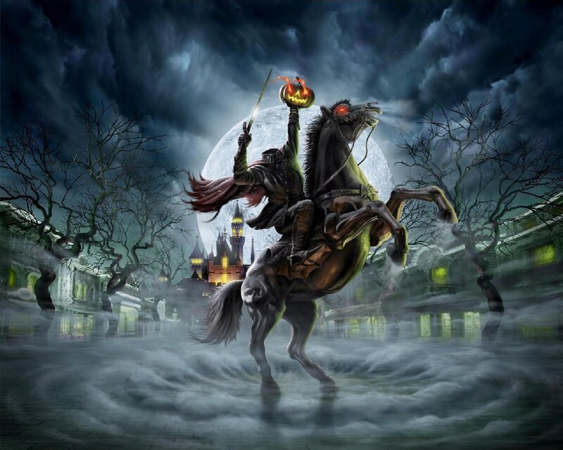 Headless Horseman on Horse — Black