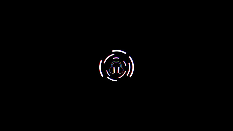 Headphone Icon with Rings