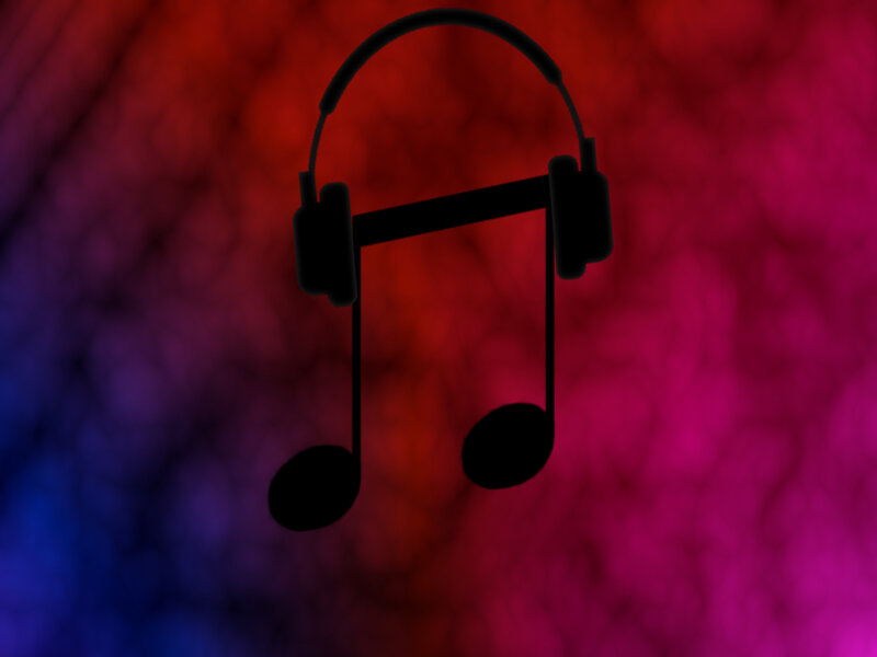 Headphones and Music Notes