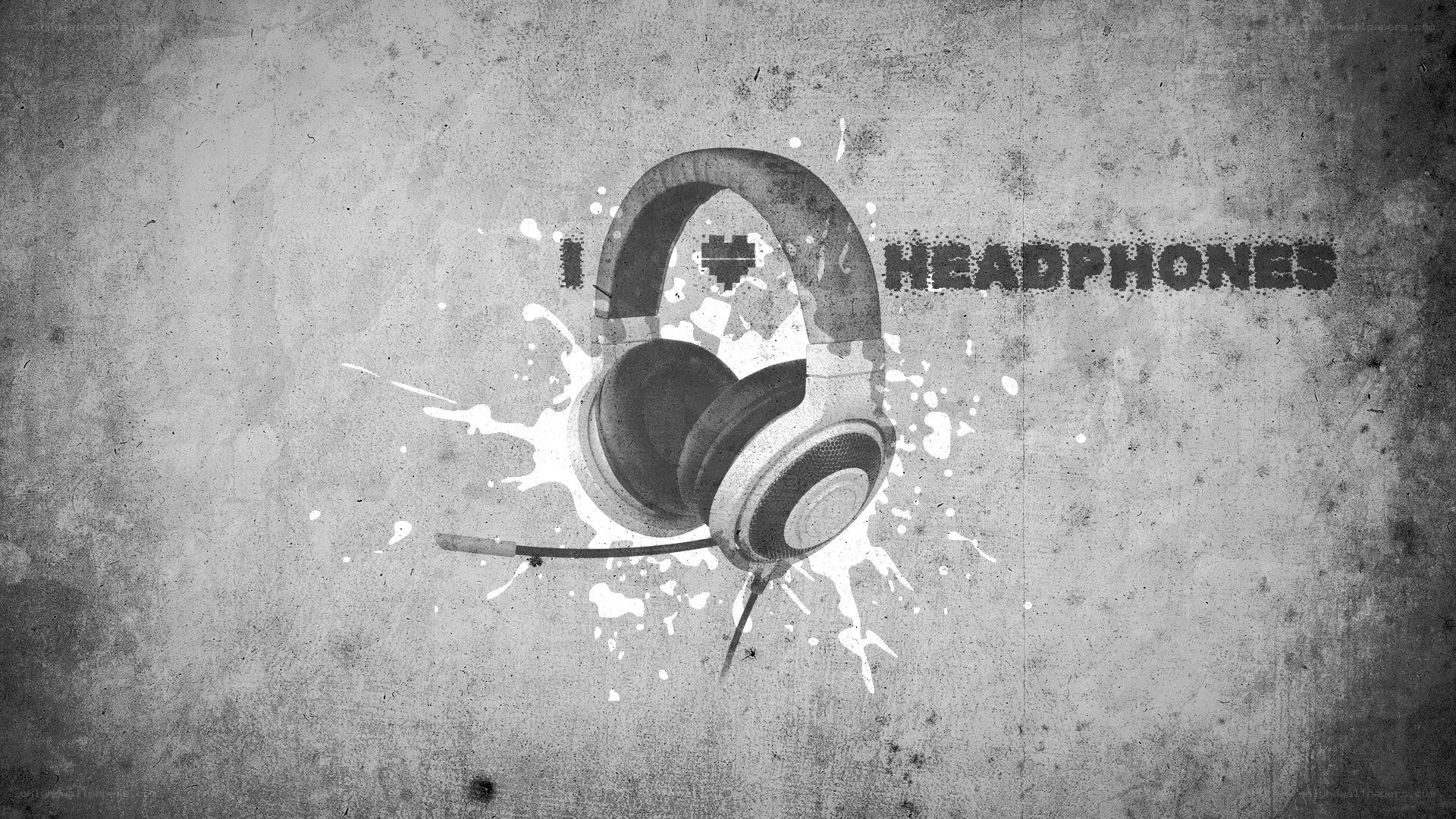 headphones love graphic