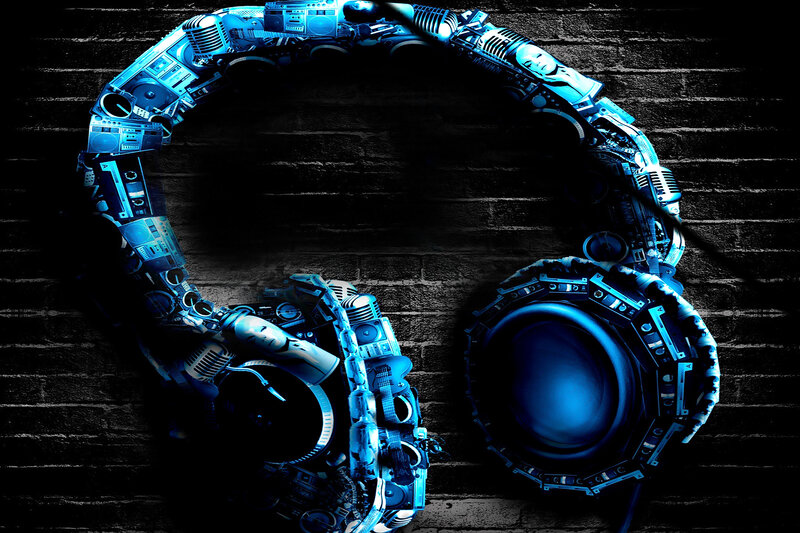 Headphones Made of Electronics