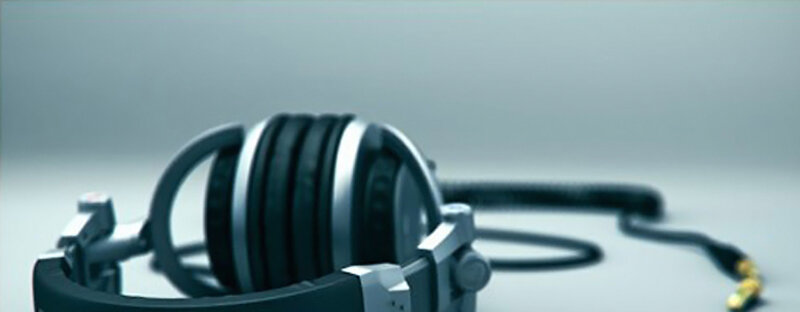 headphones on a surface