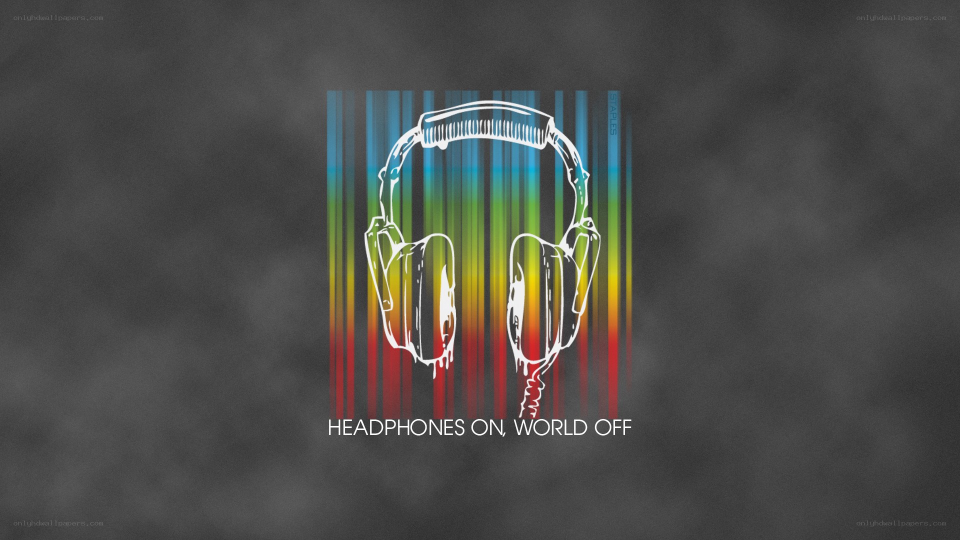 headphones on world off