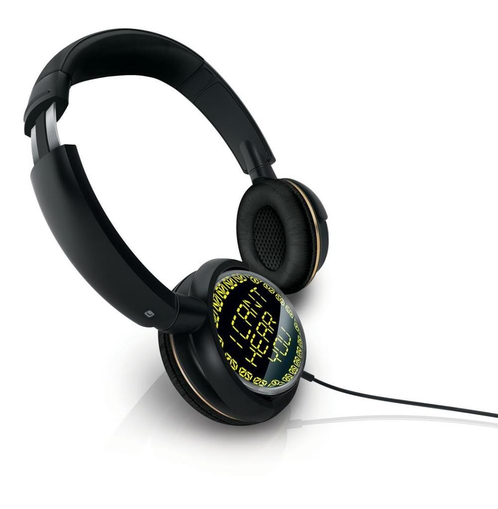 headphones with digital display