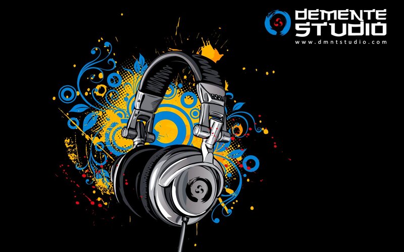 headphones with graffiti art