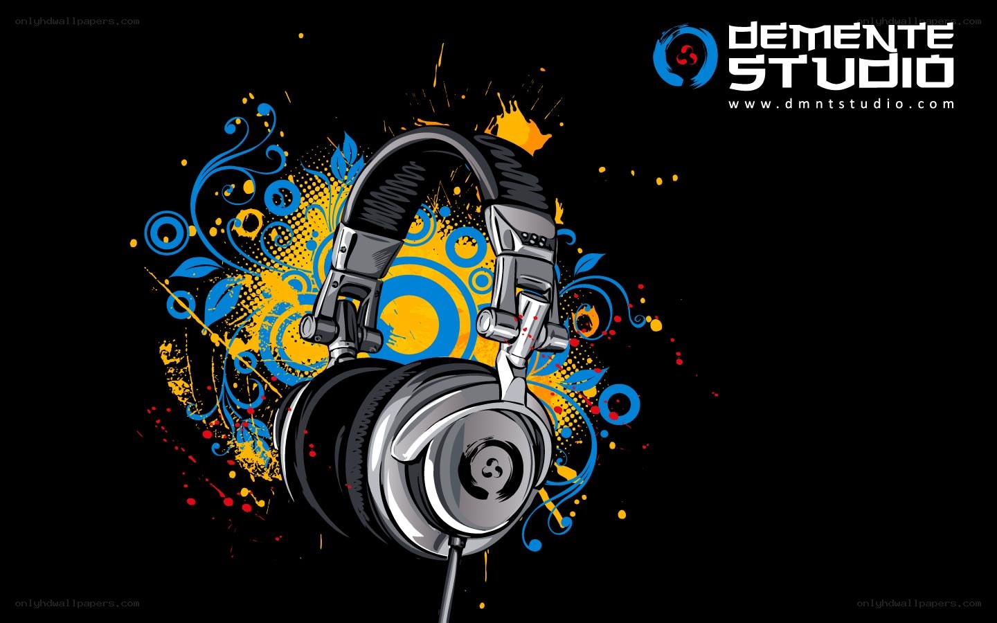 headphones with graffiti art