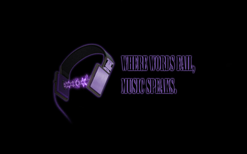 headphones with music quote