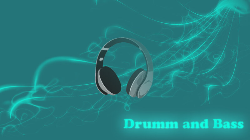 Headphones with Sound Waves — Teal