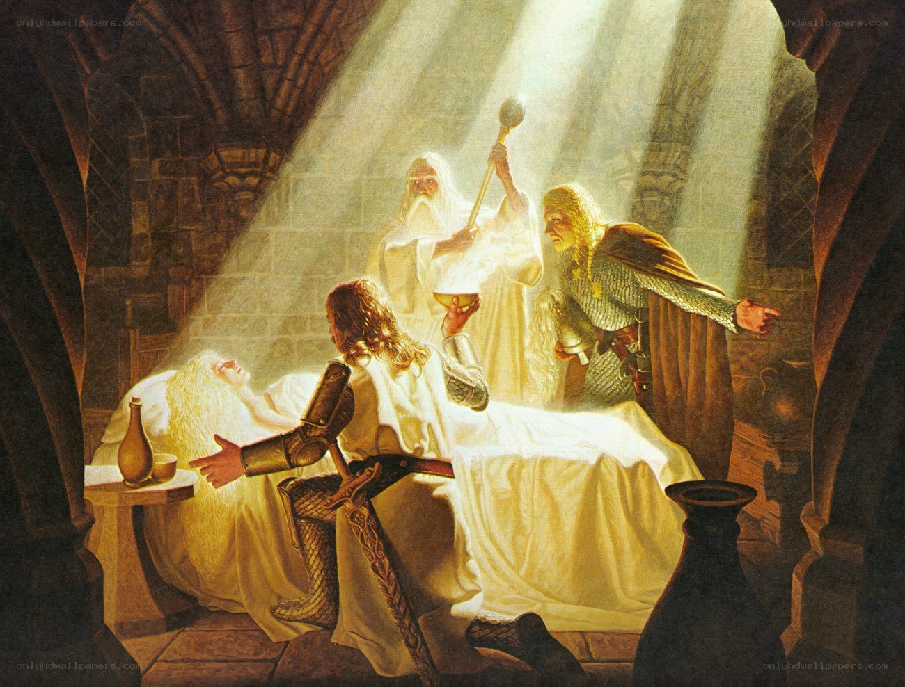 Healing in a stone chamber