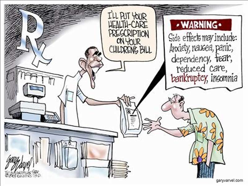 Healthcare cartoon satire