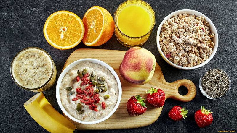 Healthy Breakfast Spread — Orange