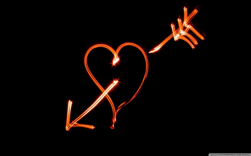 Heart and Arrow Light Trail
