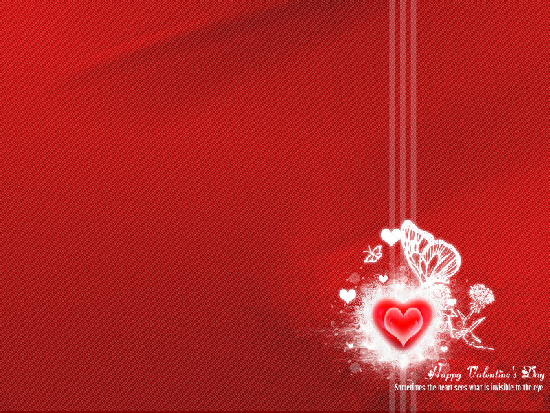 Heart and Butterfly Design — Red