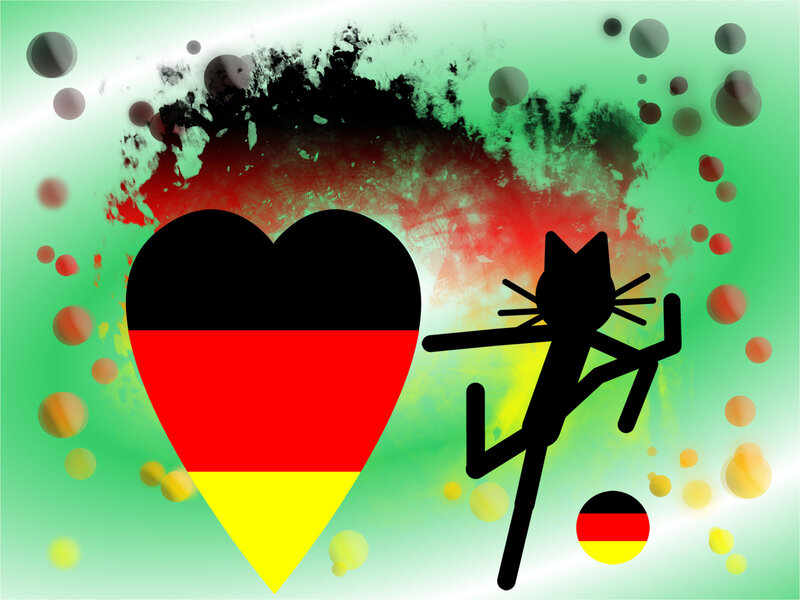 Heart and Cat Silhouette