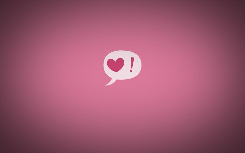 heart and exclamation speech bubble