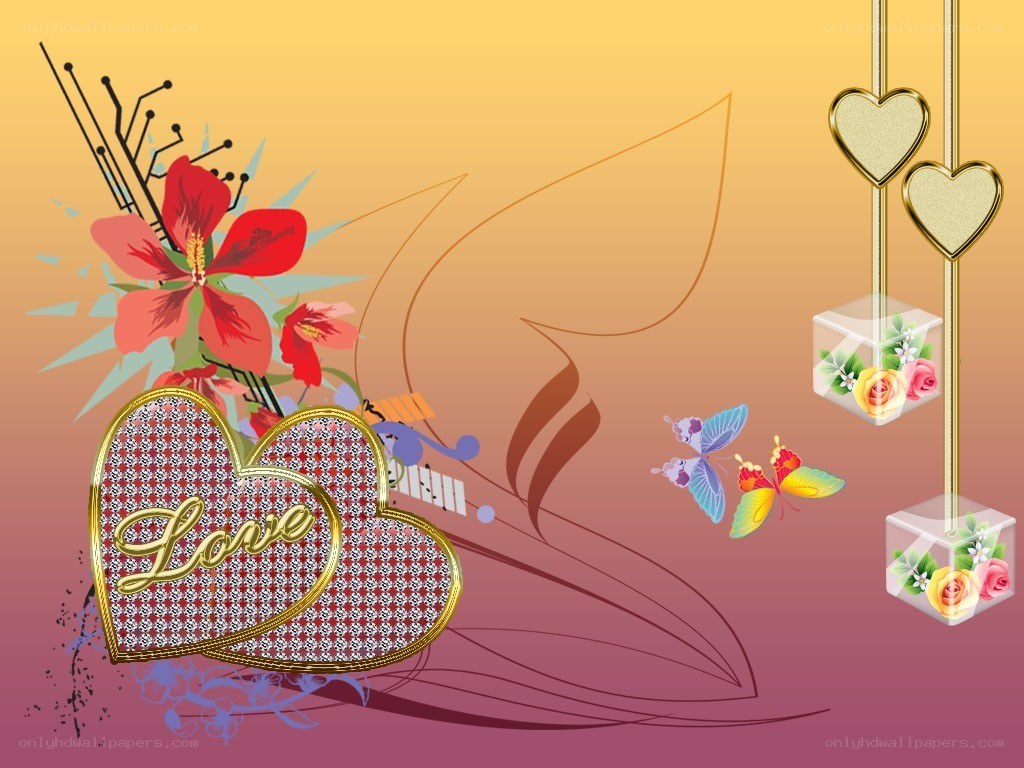 heart and flower design