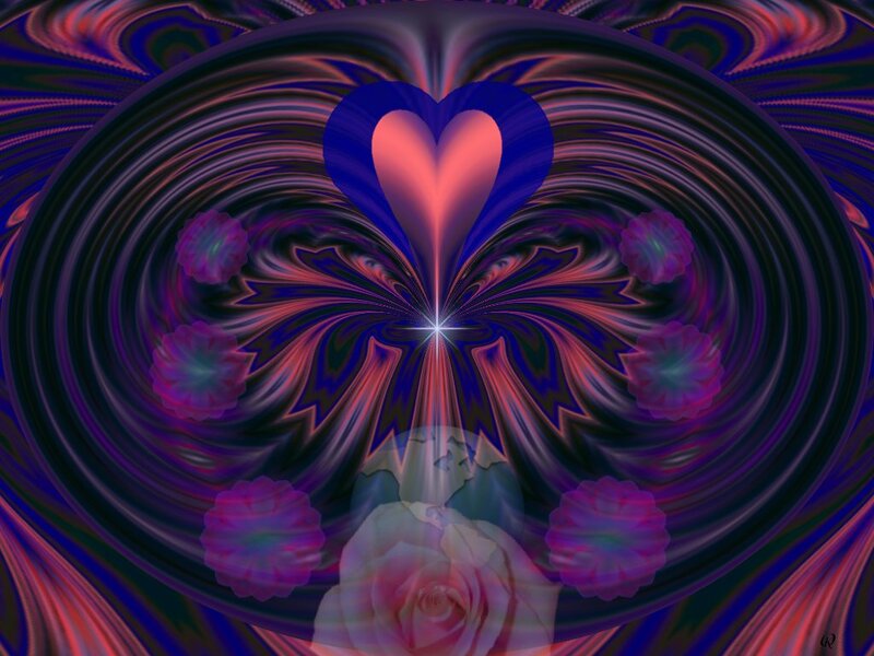 Heart and Flowers Fractal