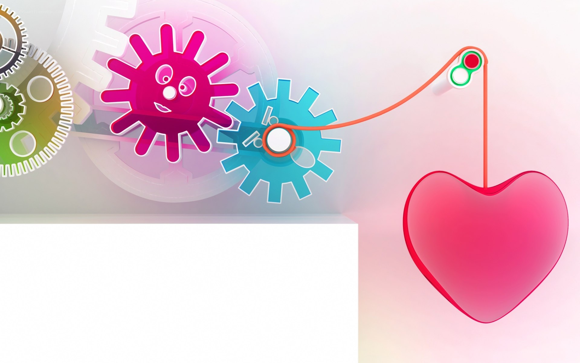 heart and gears animation