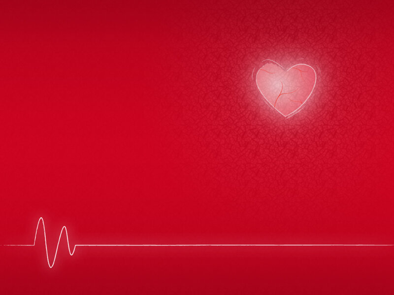 heart and heartbeat line