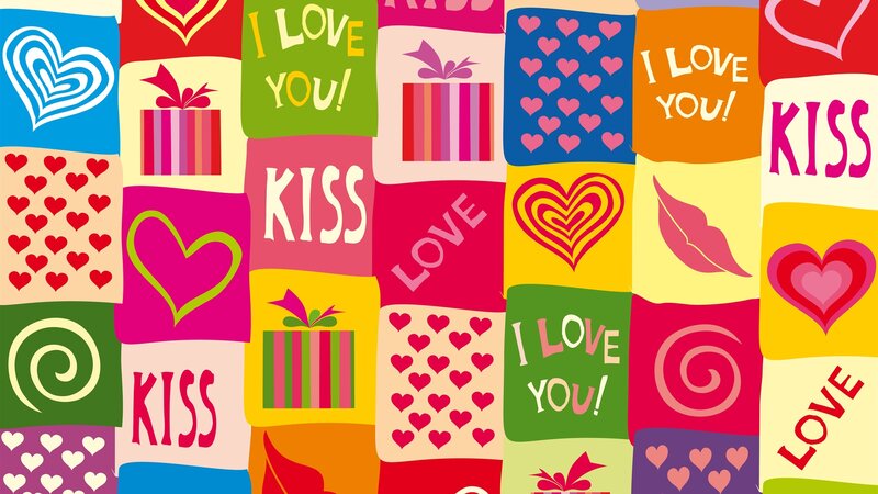 Heart and Kiss Pattern