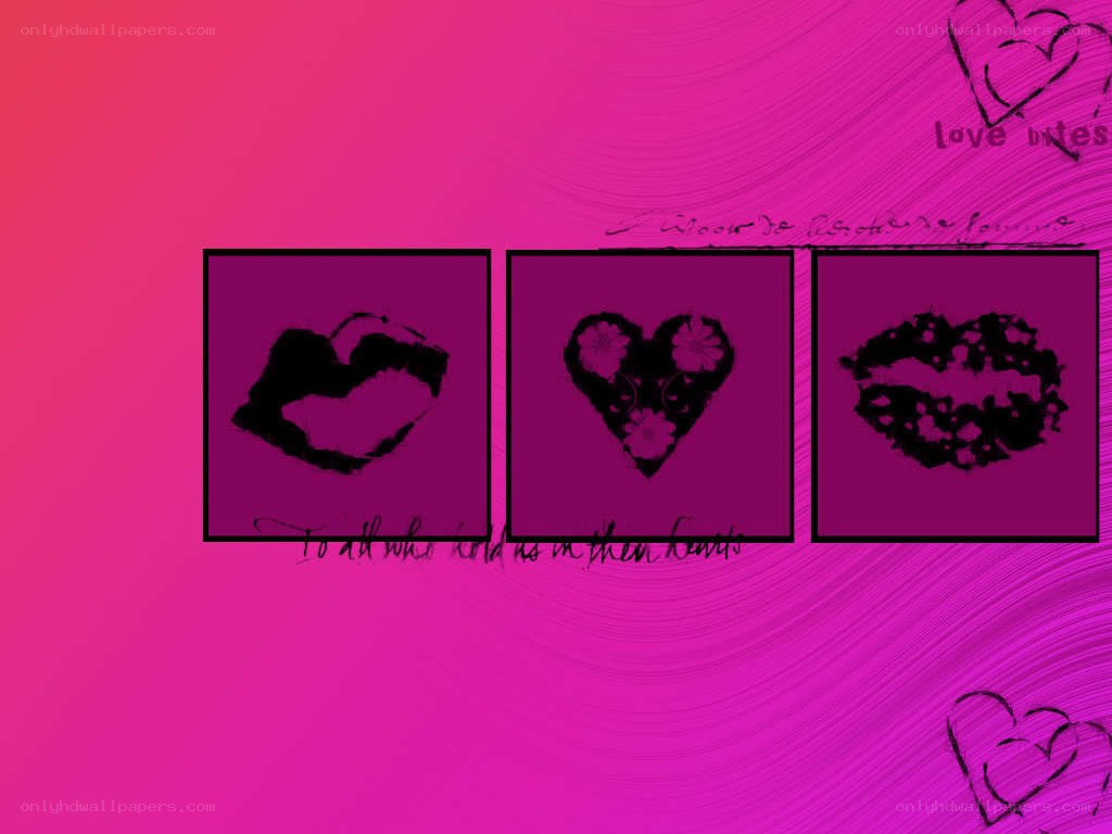heart and lips art collage