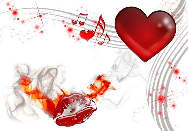 heart and music love theme