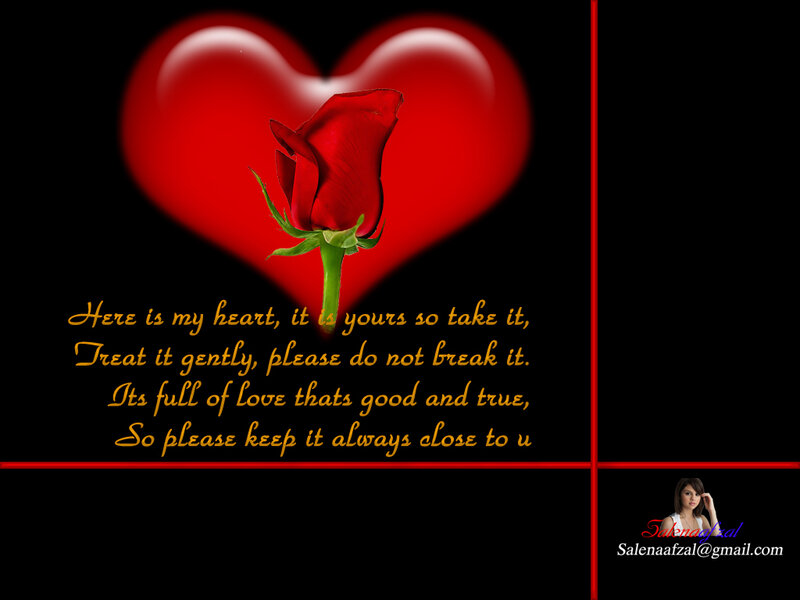 heart and rose love poem