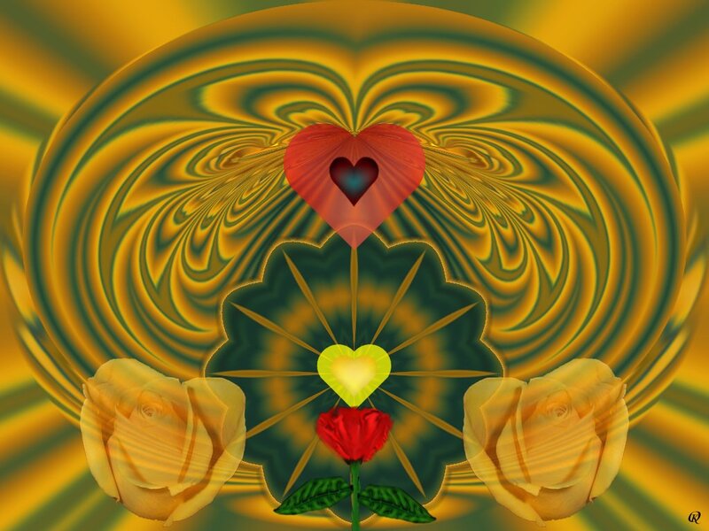 Heart and Roses