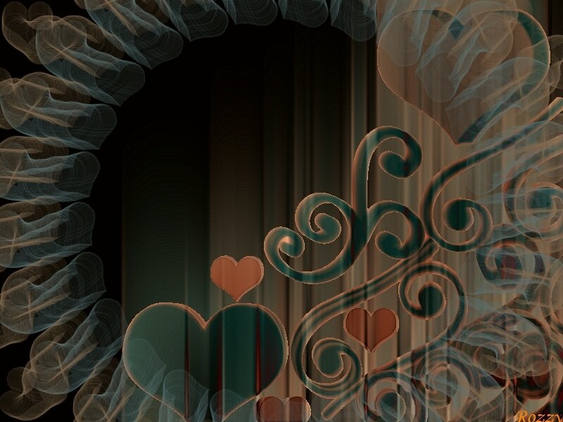 heart and swirl design