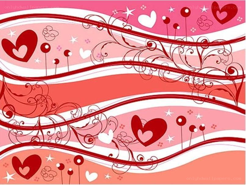 heart and swirl pattern