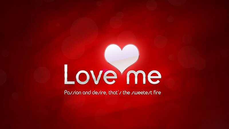 Heart and Text on Red