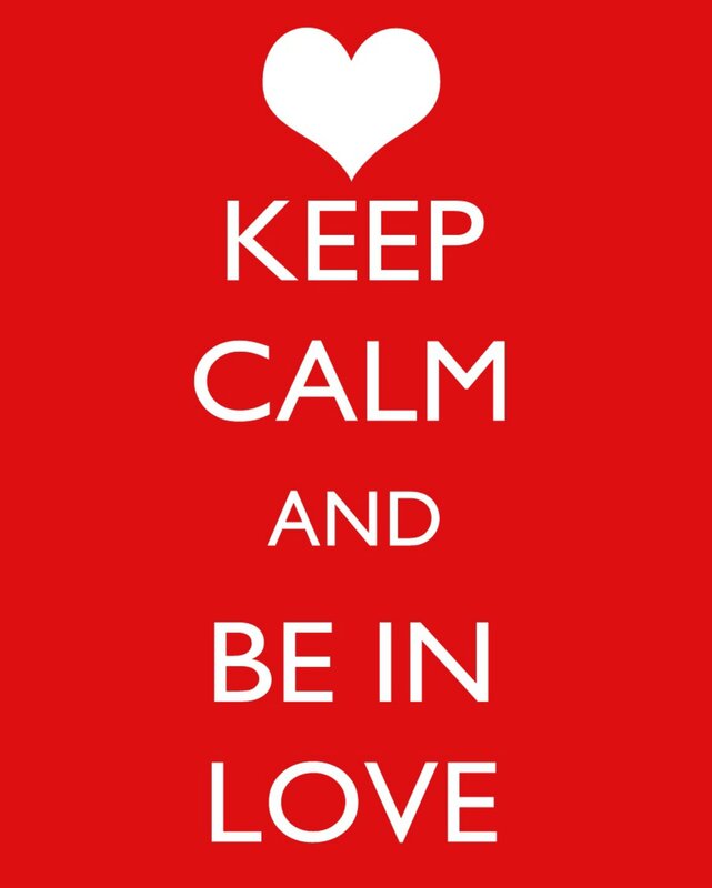 Heart and Text — Red, Calm