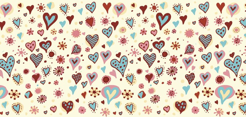 heart and virus pattern