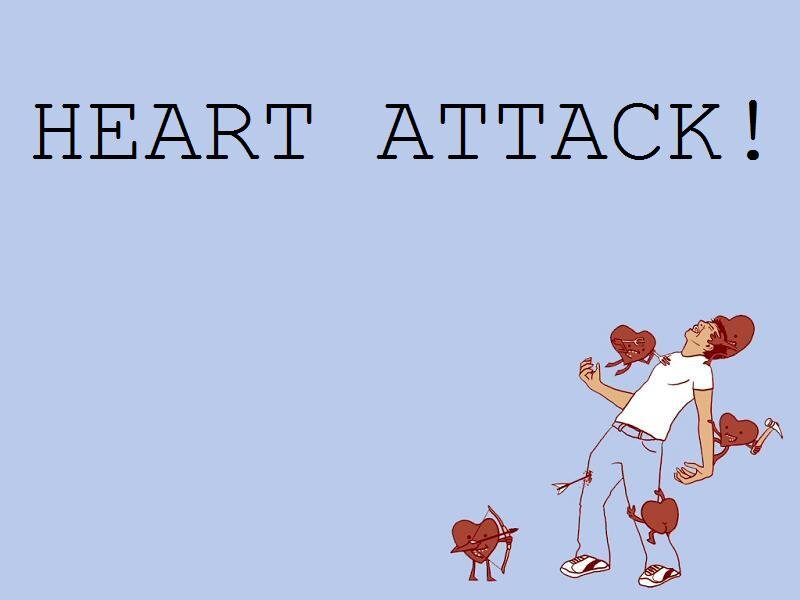 Heart attack cartoon