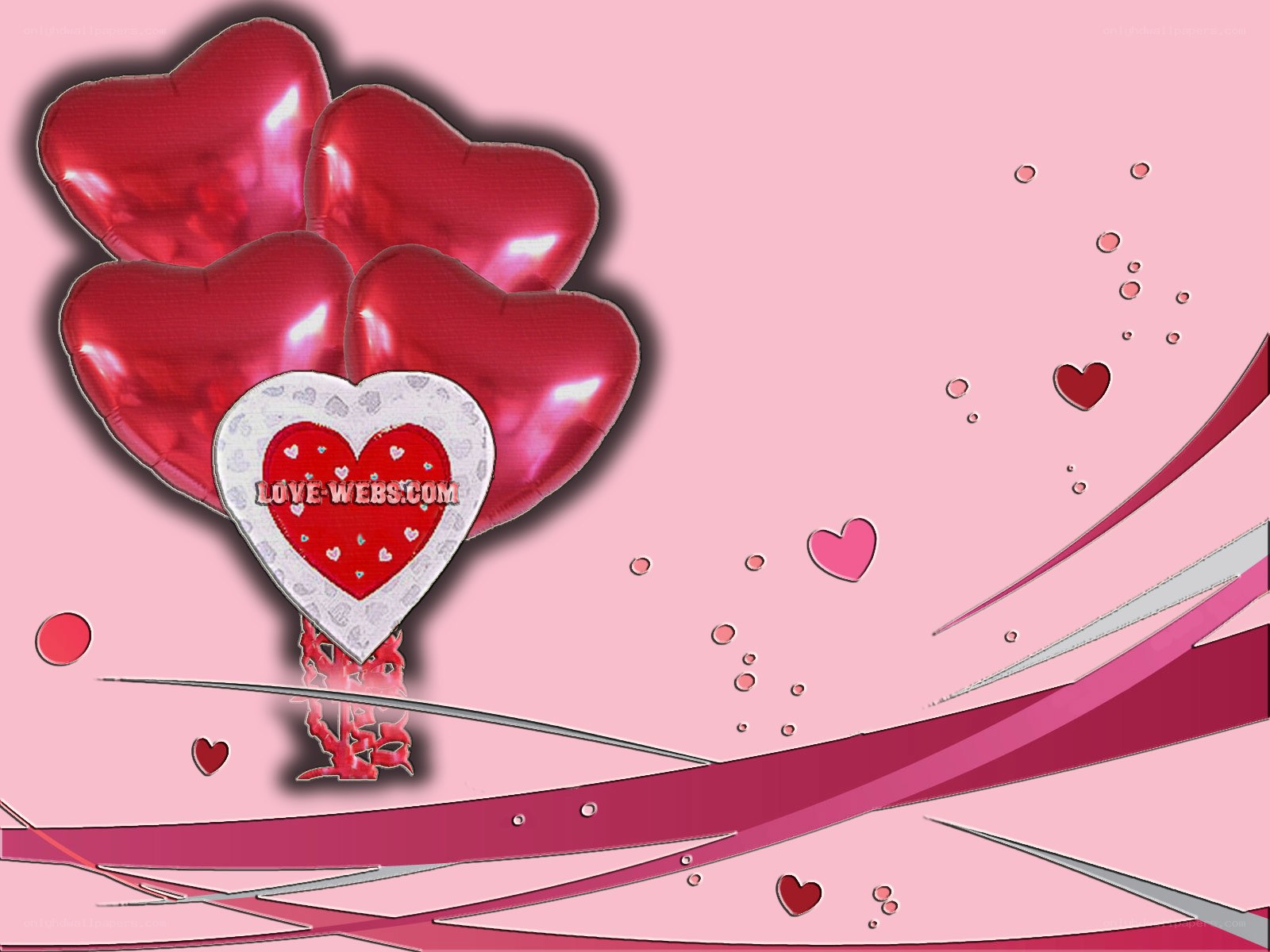 heart balloons wallpaper