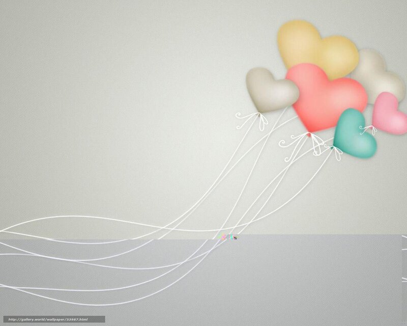heart balloons wallpaper