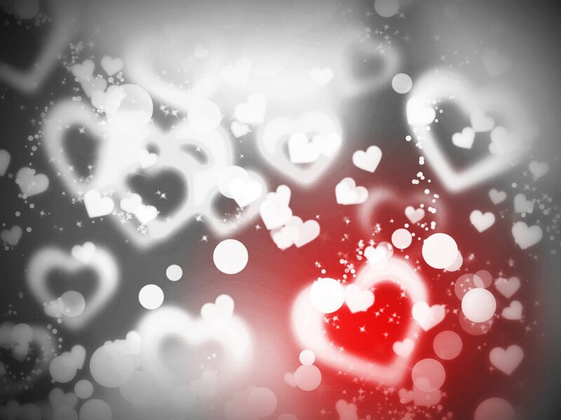 heart bokeh background