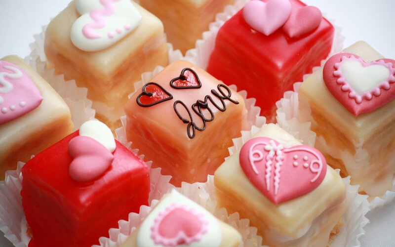 Heart-decorated Cakes