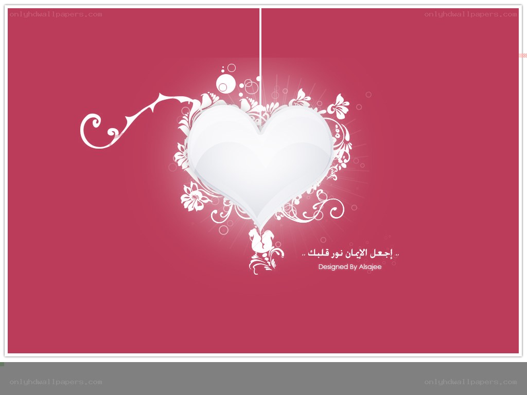 heart design with floral elements